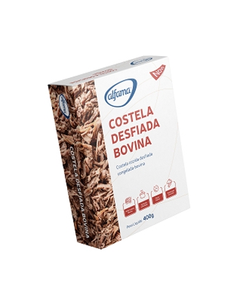 BOX COSTELA BOVINA DESFIADA ALFAMA 400G CX/12