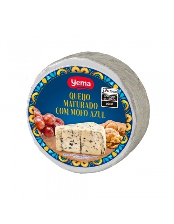 QUEIJO MOFO AZUL MATURADO (GORGONZOLA) FORMA 2,7KG YEMA CX/2 UN