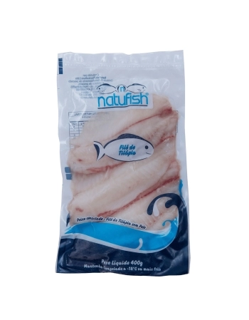 FILE DE TILAPIA S/PELE 400G - NATUFISH CX/50 PCT