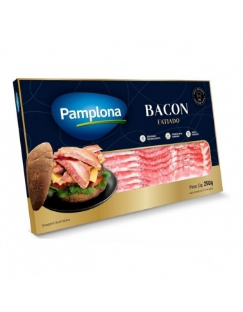 BACON FATIADO 250G PAMPLONA CX/12 PCT