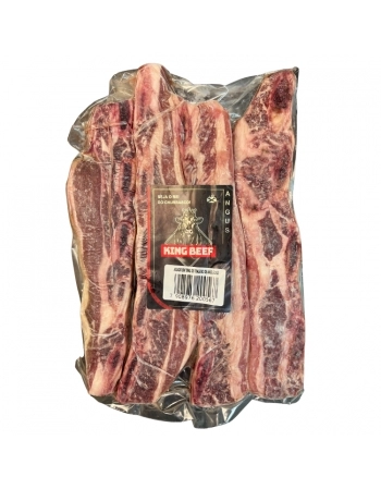 ASSADO TIRAS TRASEIRO ANGUS 1KG KING BEEF CX/05 PC