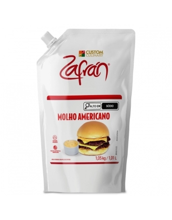 MOLHO AMERICANO POUCH 1,05KG ZAFRAN CX/5 PCT