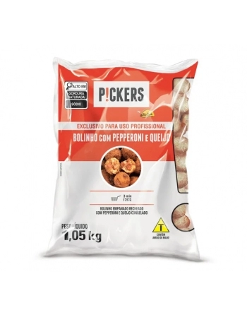 BOLINHO PEPPERONI 1,05KG PICKERS CX/05 PCT