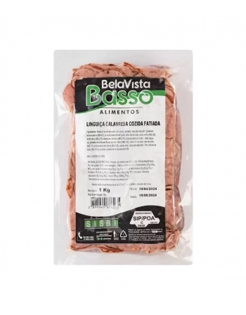 LING CALABRESA FATIADA 1KG BELLA VISTA CX/20 PC