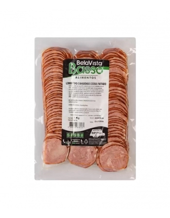 LOMBO TIPO CANADENSE FATIADO 1KG BELLA VISTA CX/20 PC