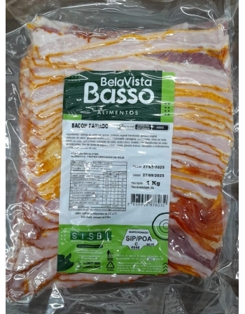 BACON FATIADO 1KG BELA VISTA CX/20 PC