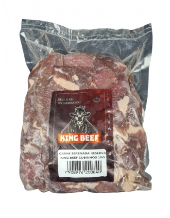 CARNE SERENADA CUBOS 1KG KING BEEF CX/05 PC