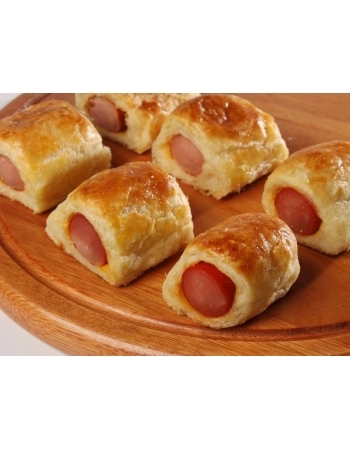 MINI FOLHADO SALSICHA 2KG LENA CX/8 PCT