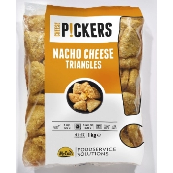 NACHO CHEESE TRIANGLES 1 KG PICKERS CX/06 PC
