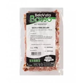BACON PERNIL CUBOS 1KG BELA VISTA CX/20 PC