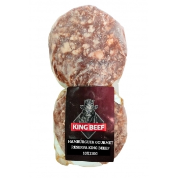 HAMBURGUER GOURMET RESERVA 120G KING BEEF PC/10 UN CX/04 PC