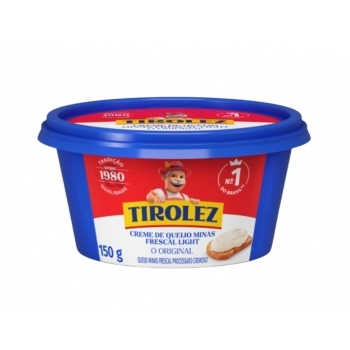 CREME MINAS FRESCAL LIGTH 150G TIROLEZ CX/16UN