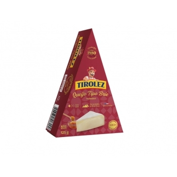 QUEIJO BRIE FRACAO 125G TIROLEZ CX/10 UN