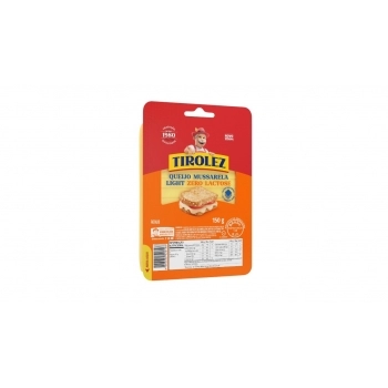 MUSSARELA LIGTH ZERO LAC 150G TIROLEZ CX/20 UN