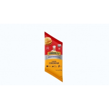 REQUEIJAO CHEDDAR BISNAGA 1,5KG TIROLEZ CX/12UN