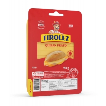 QUEIJO PRATO 150G TIROLEZ CX/28 UN