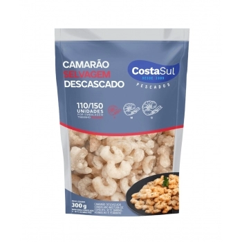 CAMARAO SELVAGEM SEM CASCA 300G COSTA SUL CX/40 PC