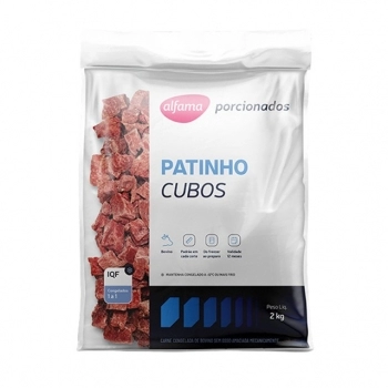 PATINHO BOVINO CUBOS 2KG ALFAMA CX/03 PC