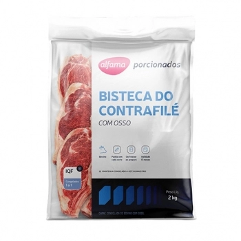 BISTECA CONTRA FILE C/OSSO 2KG ALFAMA CX/03 PC