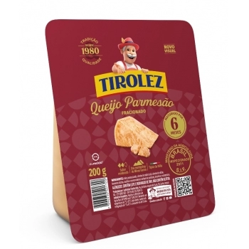 QUEIJO PARMESAO FRACAO 200G TIROLEZ CX/24 UN
