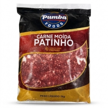 CARNE BOVINA MOIDA PATINHO 1KG PUMBA CX/12 PC