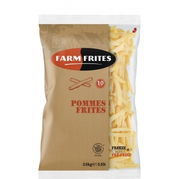 BATATA PALITO 10MM 2,5KG FARM FRITES CX/05 PC